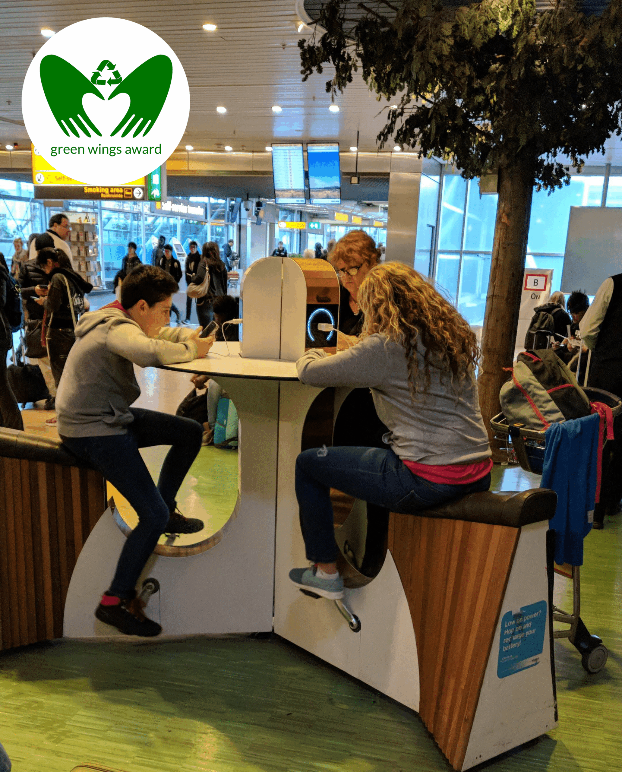 Green Wings Award Winner, The Pedal Powered Outlets