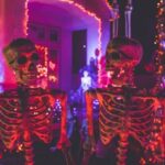 Halloween skeletons