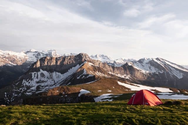 camping winter