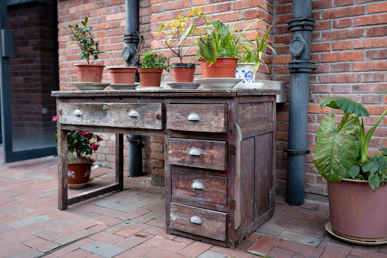 repurposed desk