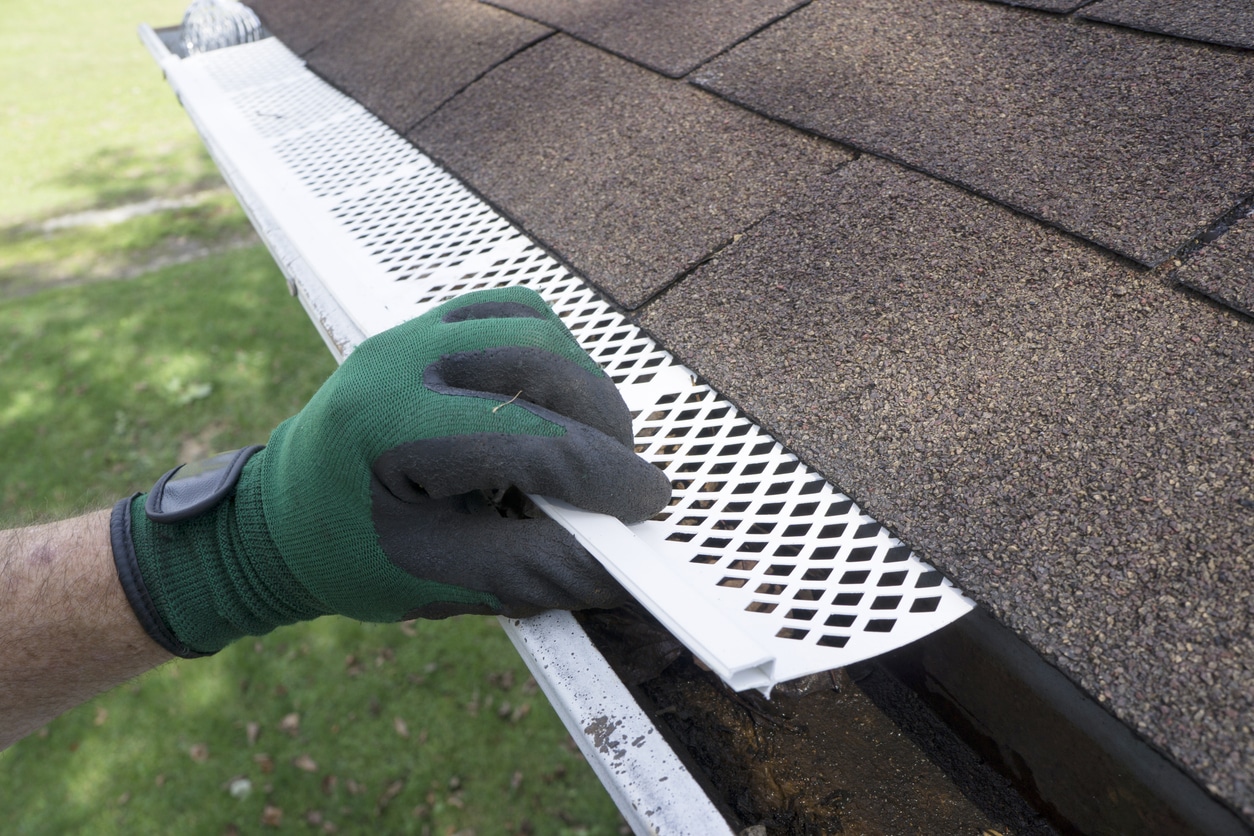 installing gutter guards to keep gutters pest-free naturally