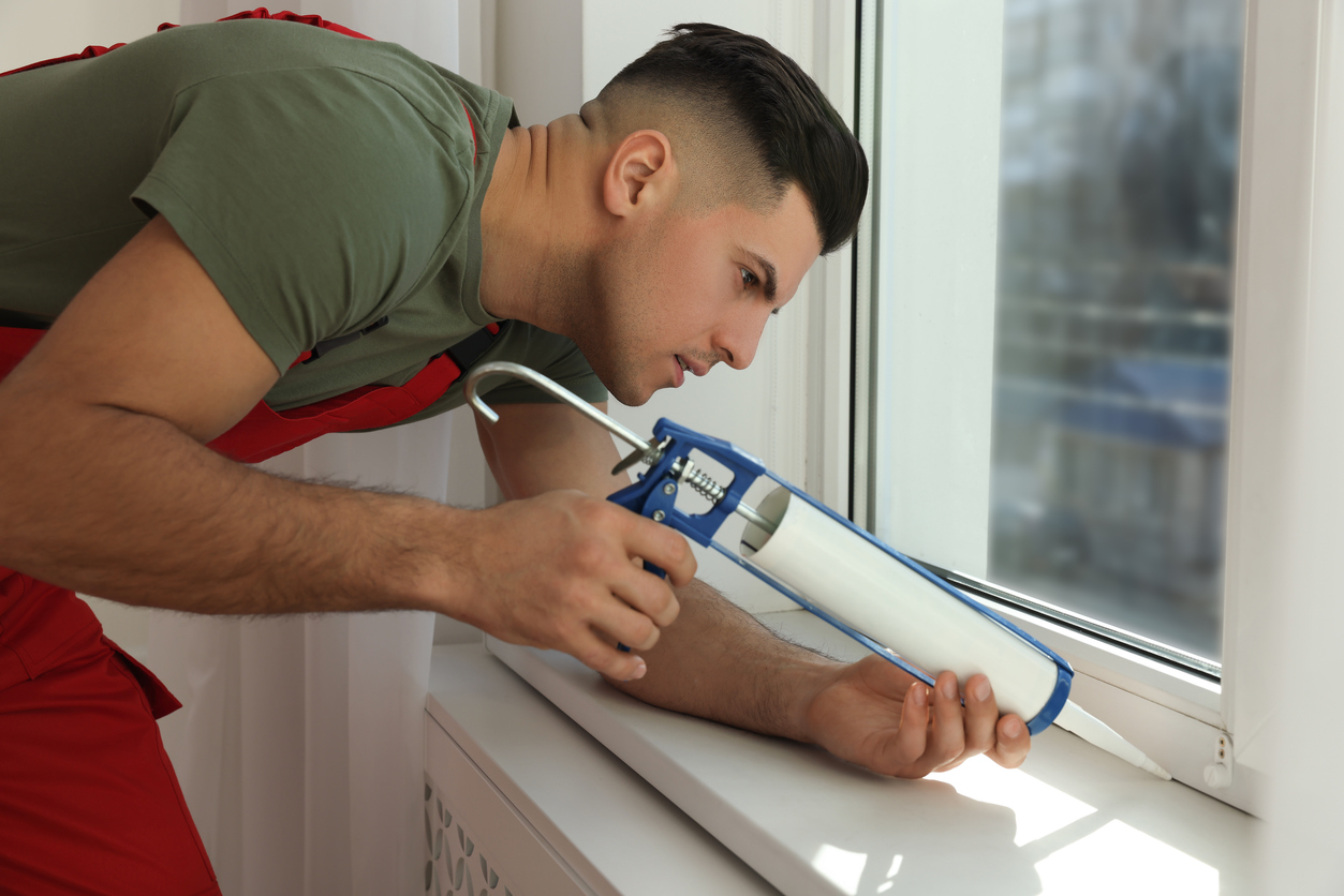 caulking windows