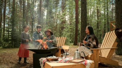 eco-friendly campfire