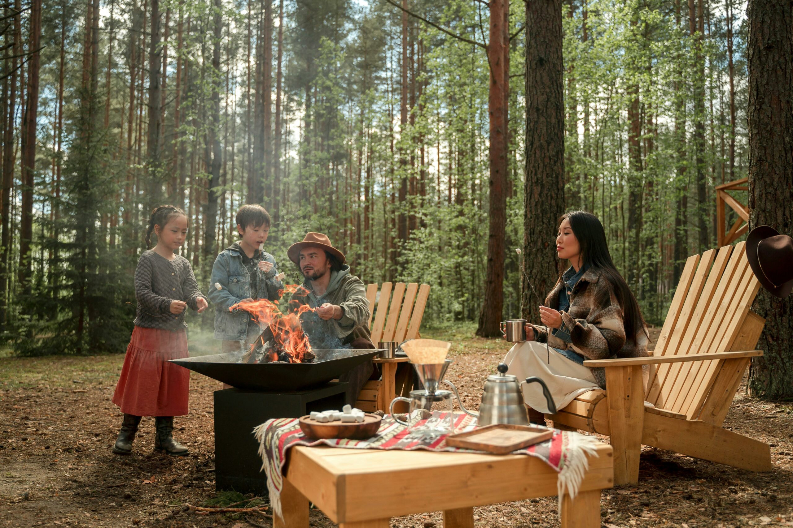 eco-friendly campfire