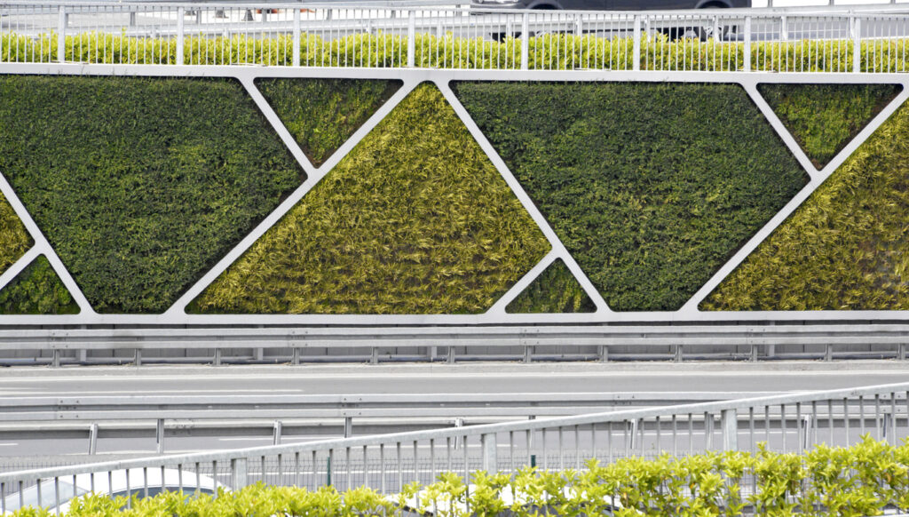 green wall - living wall - noise reduction barrier