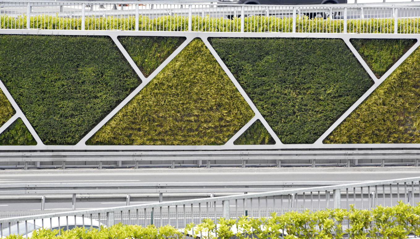green wall - living wall - noise reduction barrier