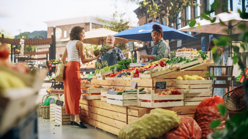Farmers' market - minimize environmental impact