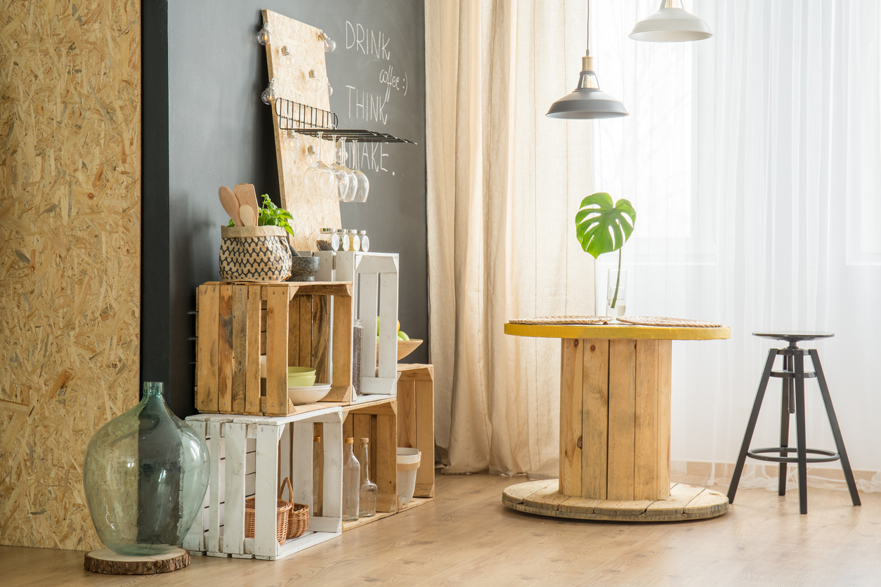 Upcycled home decor - circular economy