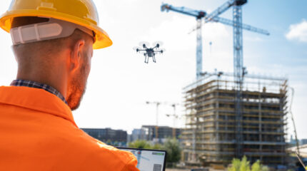 Construction surveillance drone