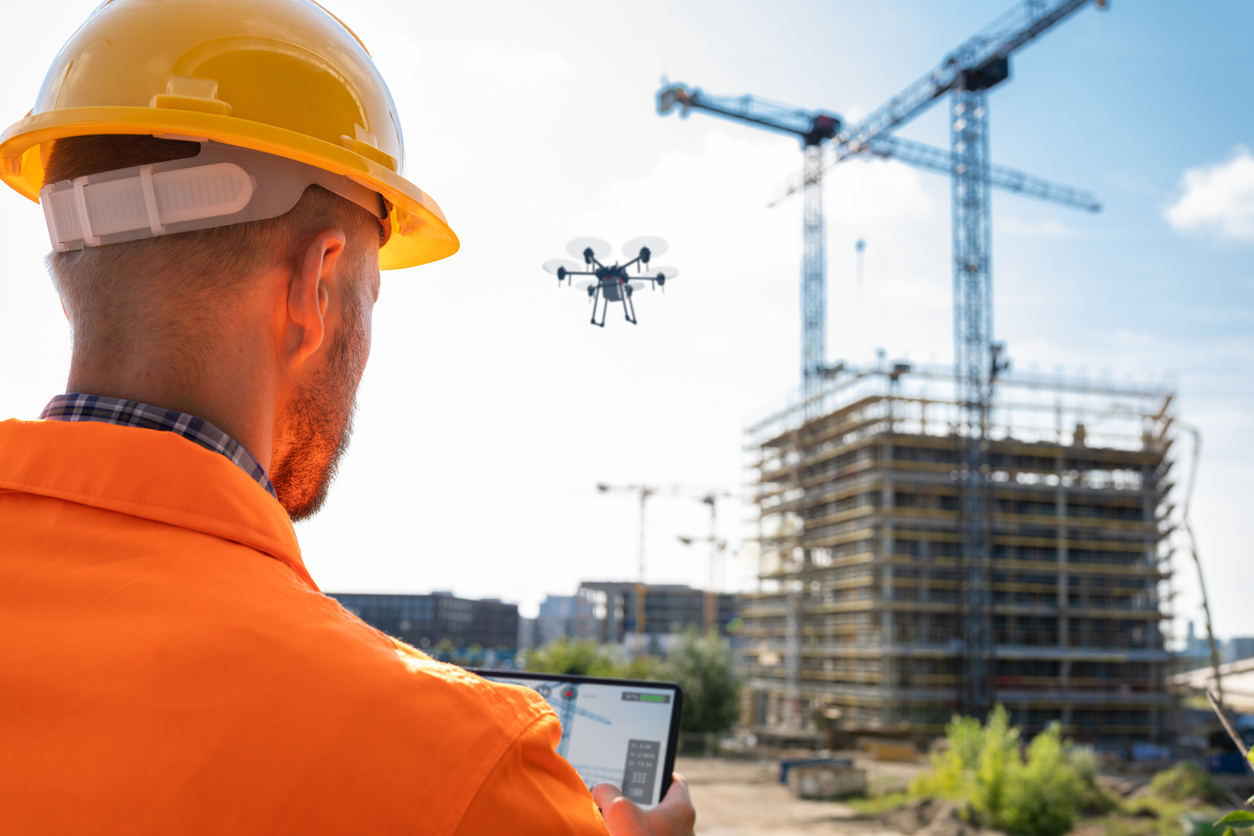 Construction surveillance drone